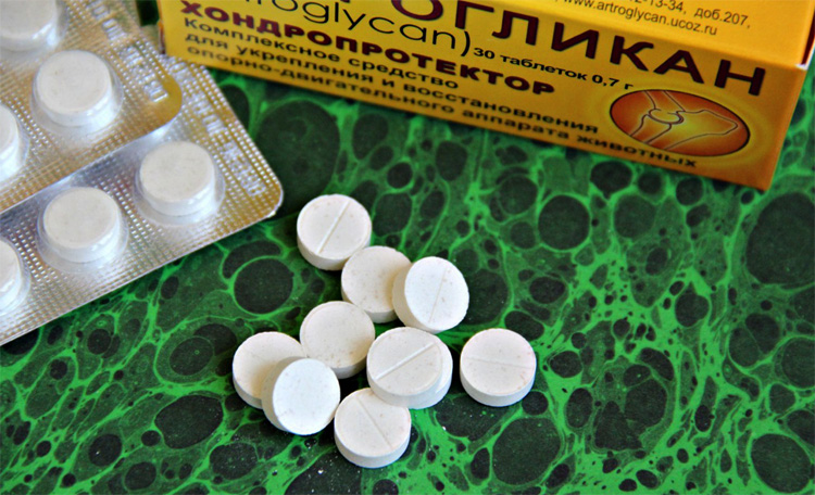 Упаковка и таблетки артрогликана